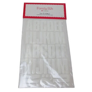 Iron-On Letters Alphabet Names Macy's Family PJs 498 Sheets